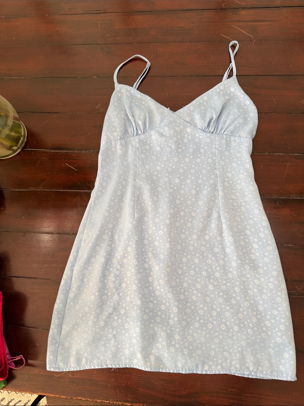Blue Blush Light Blue Floral Slip Dress